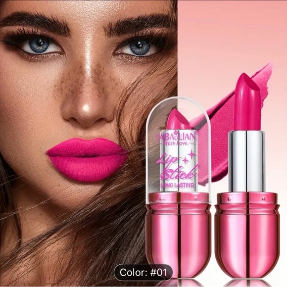 Vibrant Pink Lipstick - Picture 5 of 7